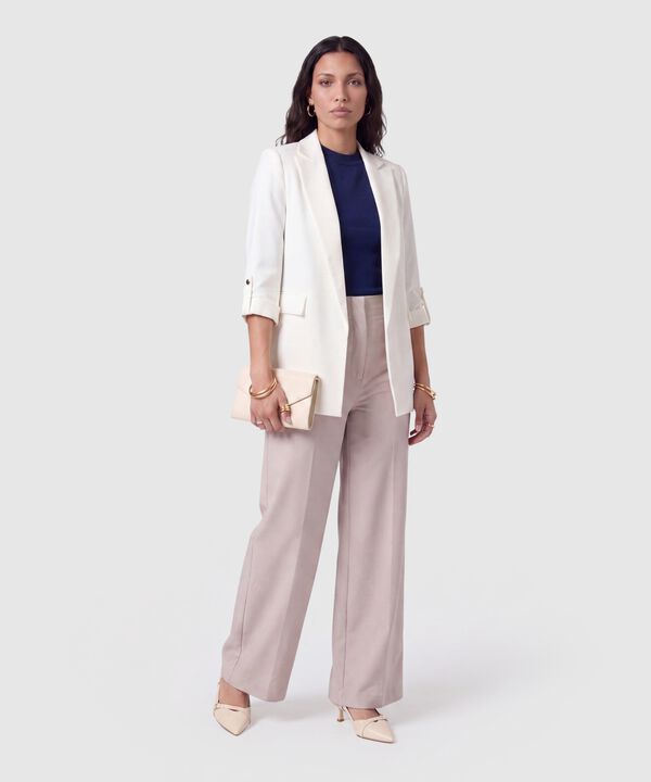 Blazer Casual Manga Larga Mujer