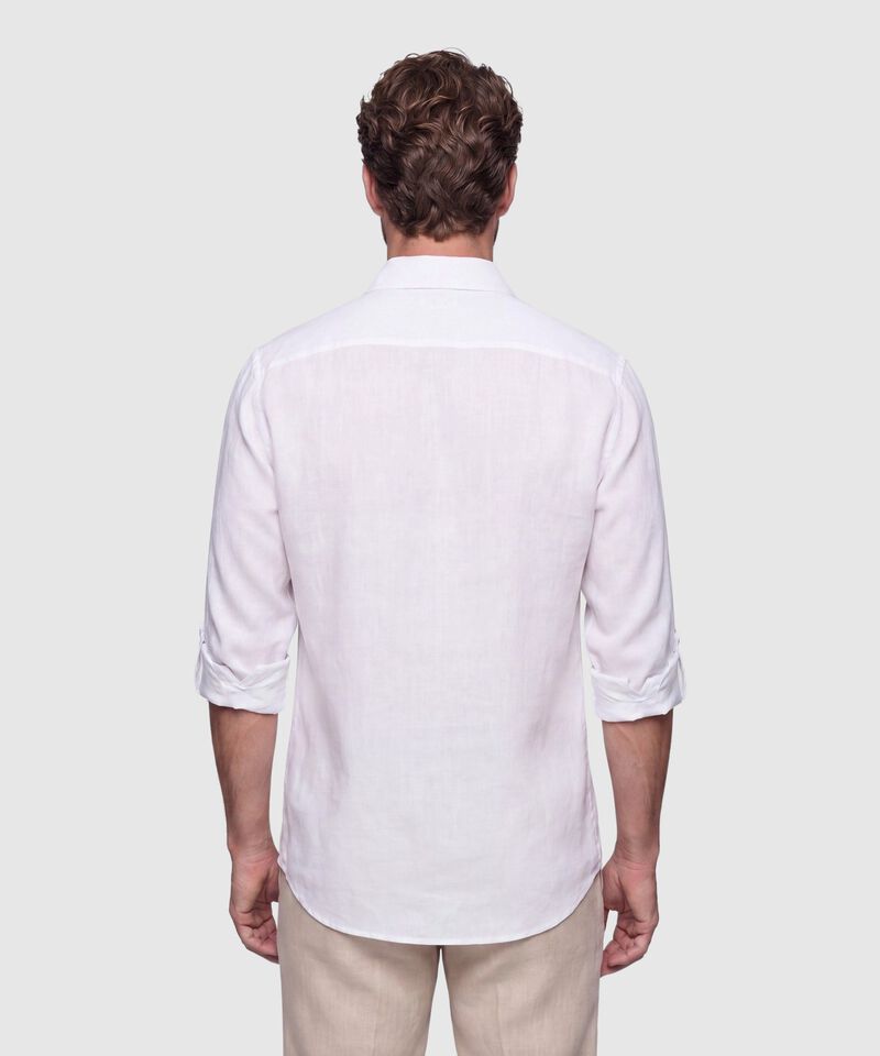 Camisa Unicolor Manga Larga para Hombre