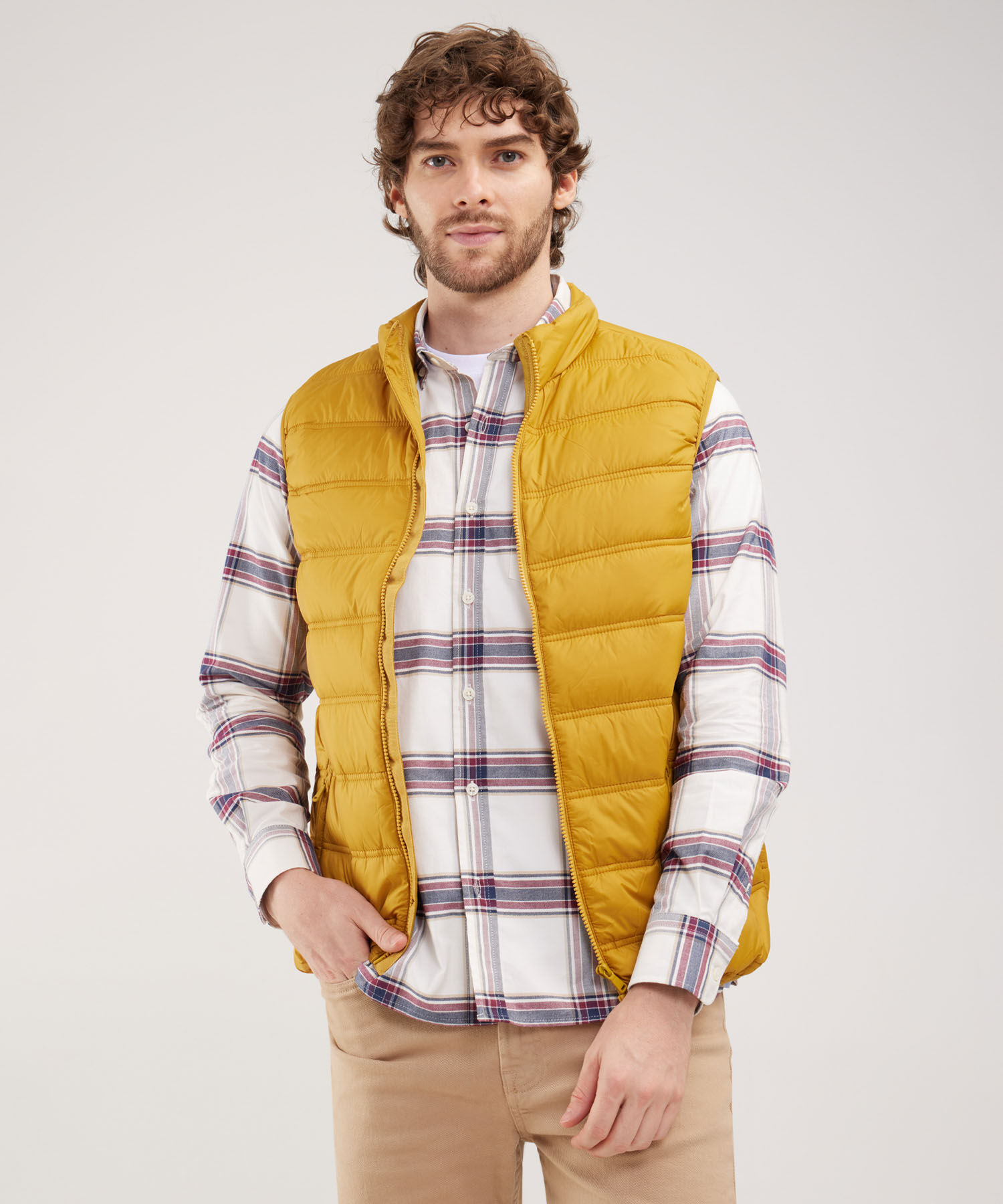Chaleco con bolsillos hombre best sale