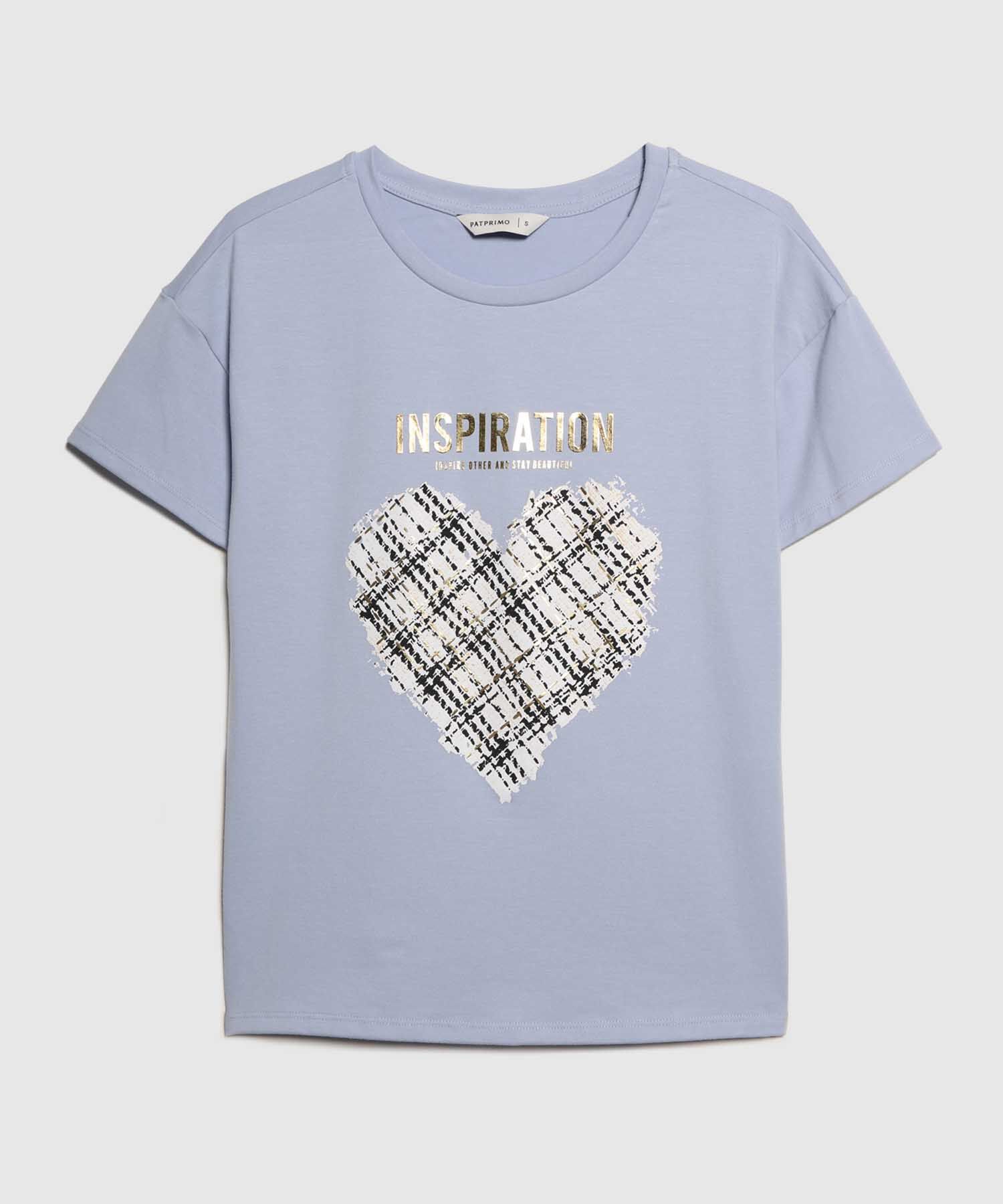 Camiseta Manga Corta Corrida Con Screen En Frente