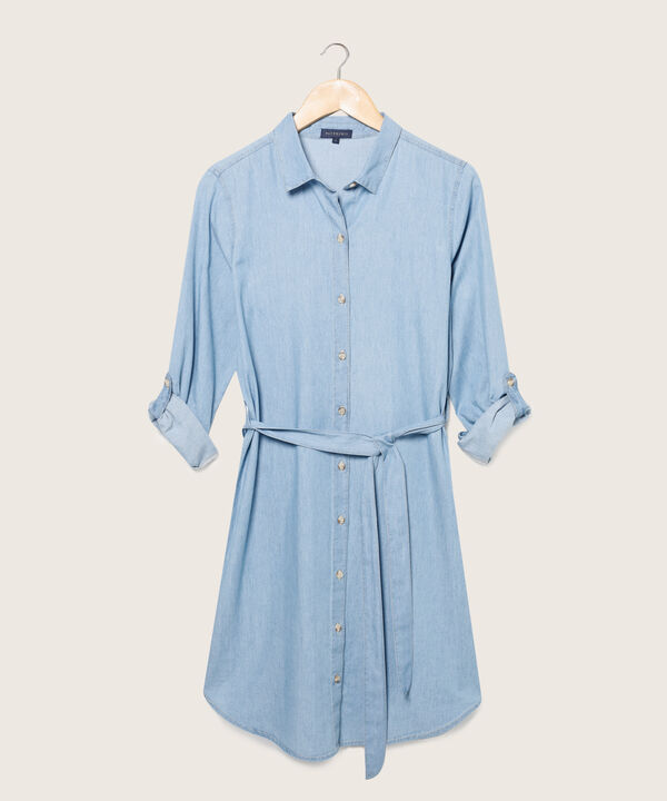 Vestido Camisero Tono Medio Claro