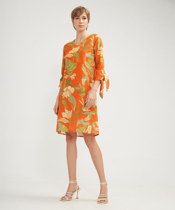 Vestido Largo Estampado Floral image number null