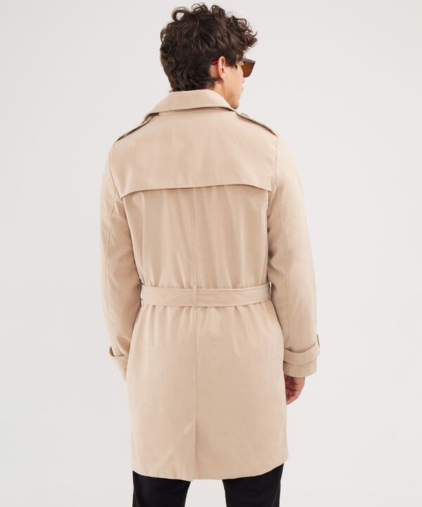 Chaqueta Unicolor Tipo Trench