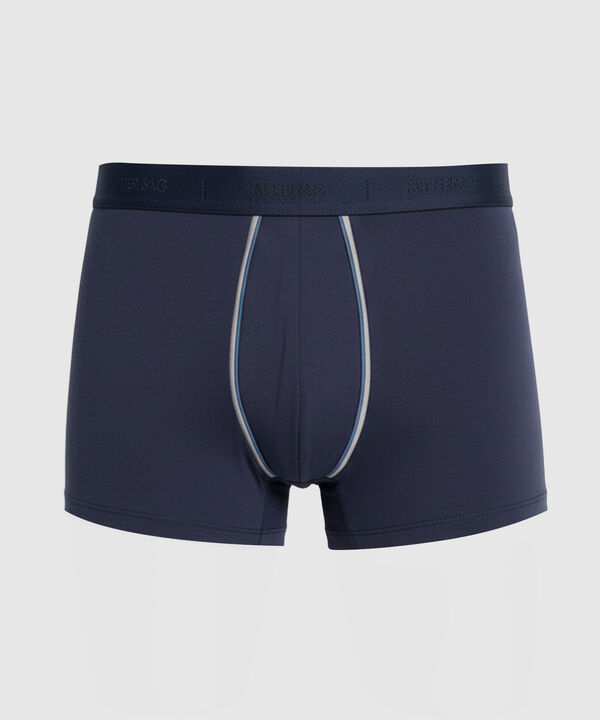 B&oacute;xer Ajustado Con Vivo En Contraste Hombre