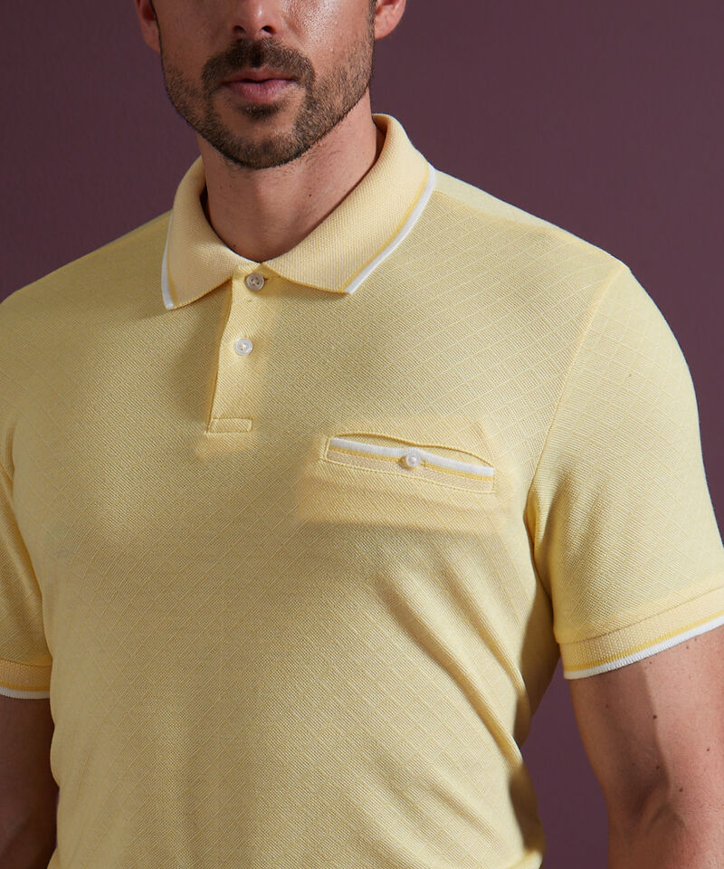 Polo Cuello Tejido Sin Banda