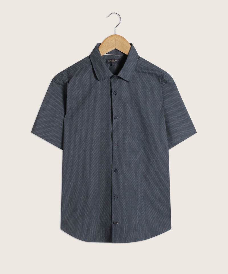 Camisa Estampada Manga Corta