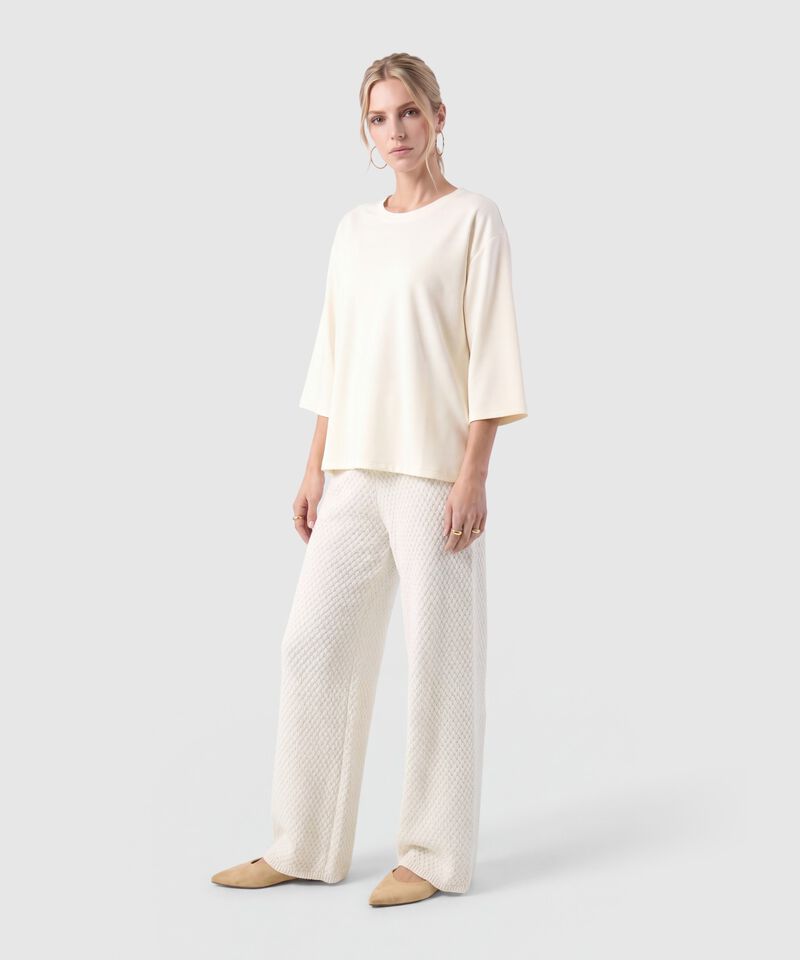 Camiseta Manga 3/4 Unicolor Para Mujer