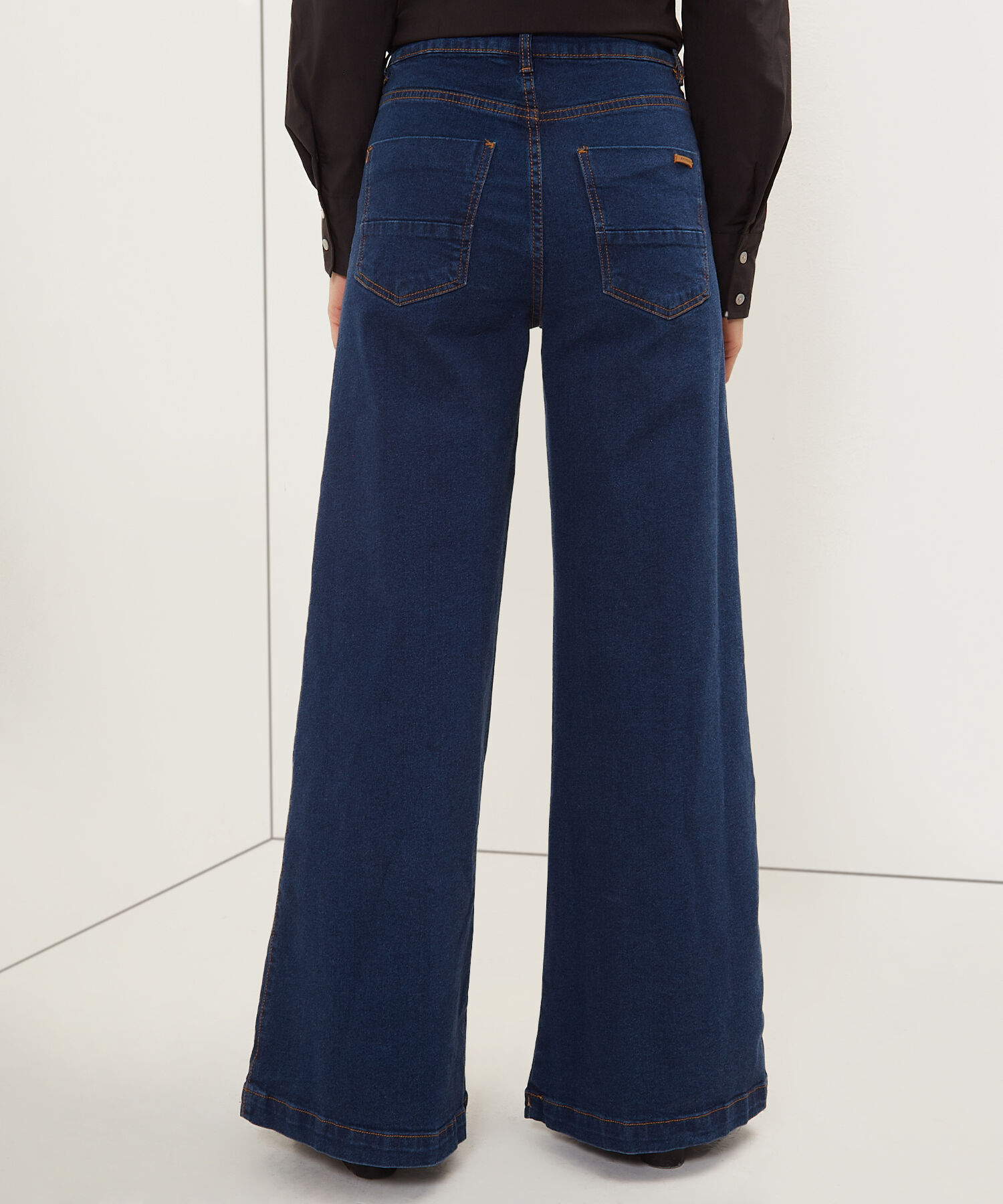 Jean Wide Leg Tono Oscuro