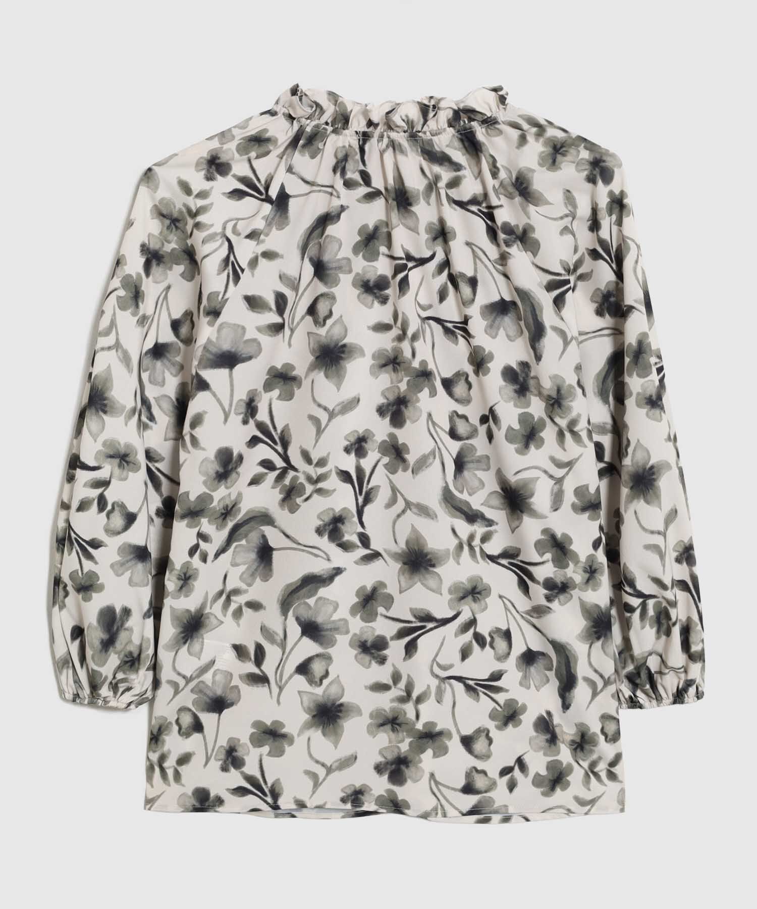 Blusa Con Estampado Y Escote En V Mujer