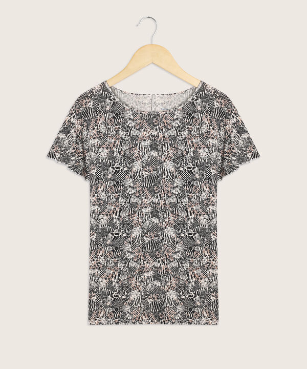Camiseta mujer estampada manga corta image number null