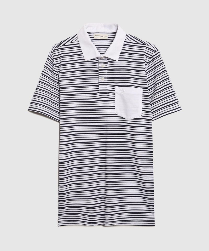 Polo Cuello Duro con Franjas