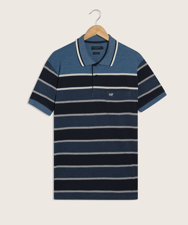 Polo Cuello Tejido  Preteñido