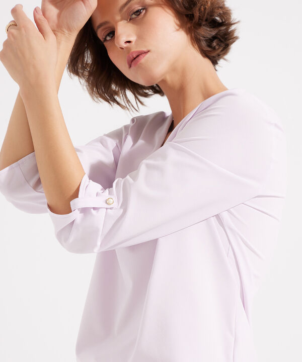 Blusa Manga ¾ con Escote en V image number null