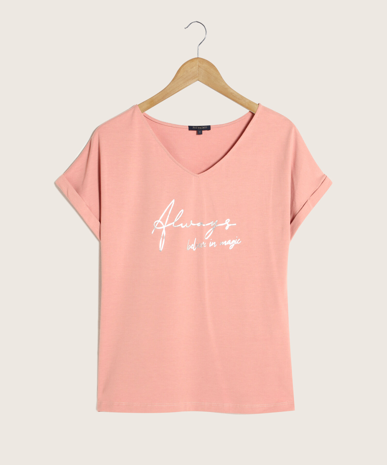 Camiseta Manga Rodada Con Screen
