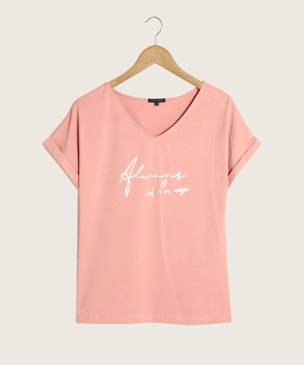 Camiseta Manga Rodada Con Screen