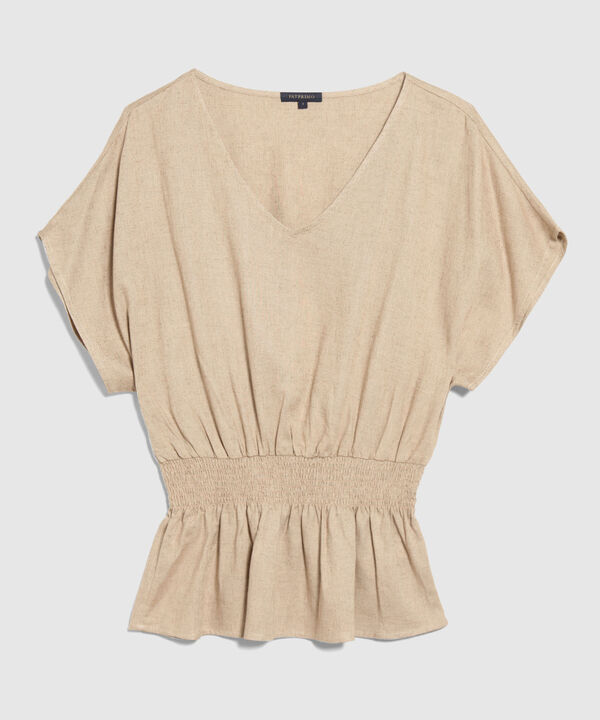 Blusa Unicolor Cuello V
