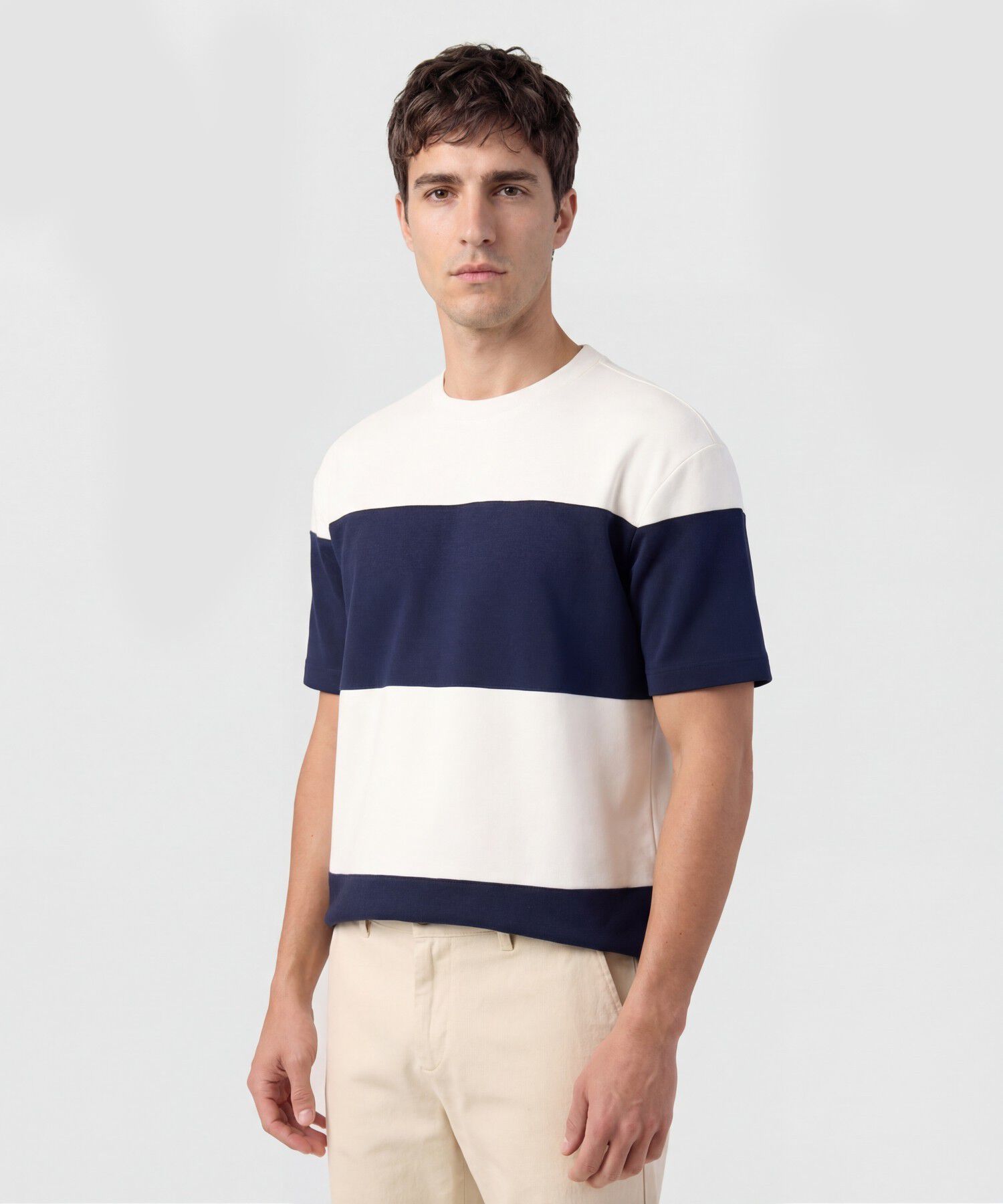 Camiseta De Cuello Redondo Para Hombre