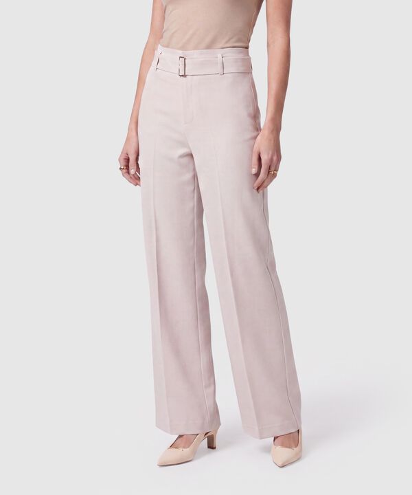 Pantal&oacute;n De Corte Recto Con Cintur&oacute;n Mujer image number null