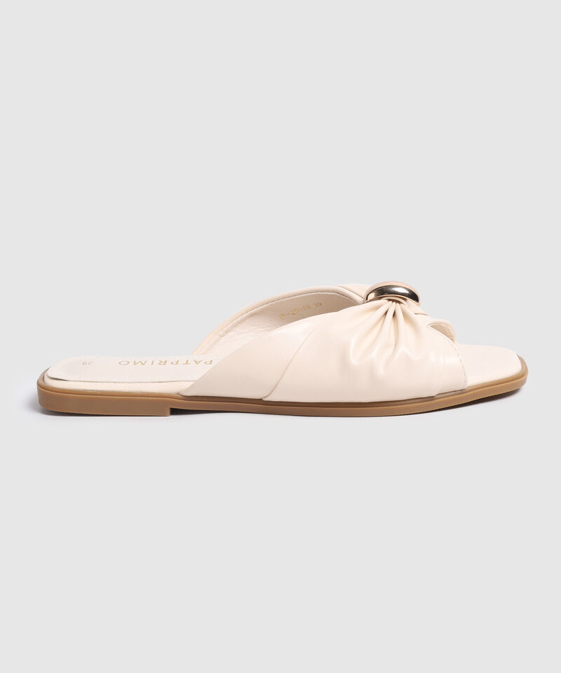 Sandalias Planas Con Detalle De Nudo Para Mujer