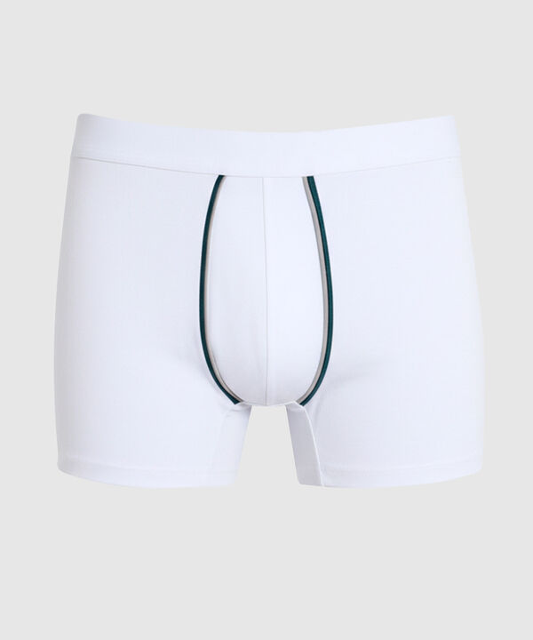 B&oacute;xer Ajustado Con Vivo En Contraste Hombre