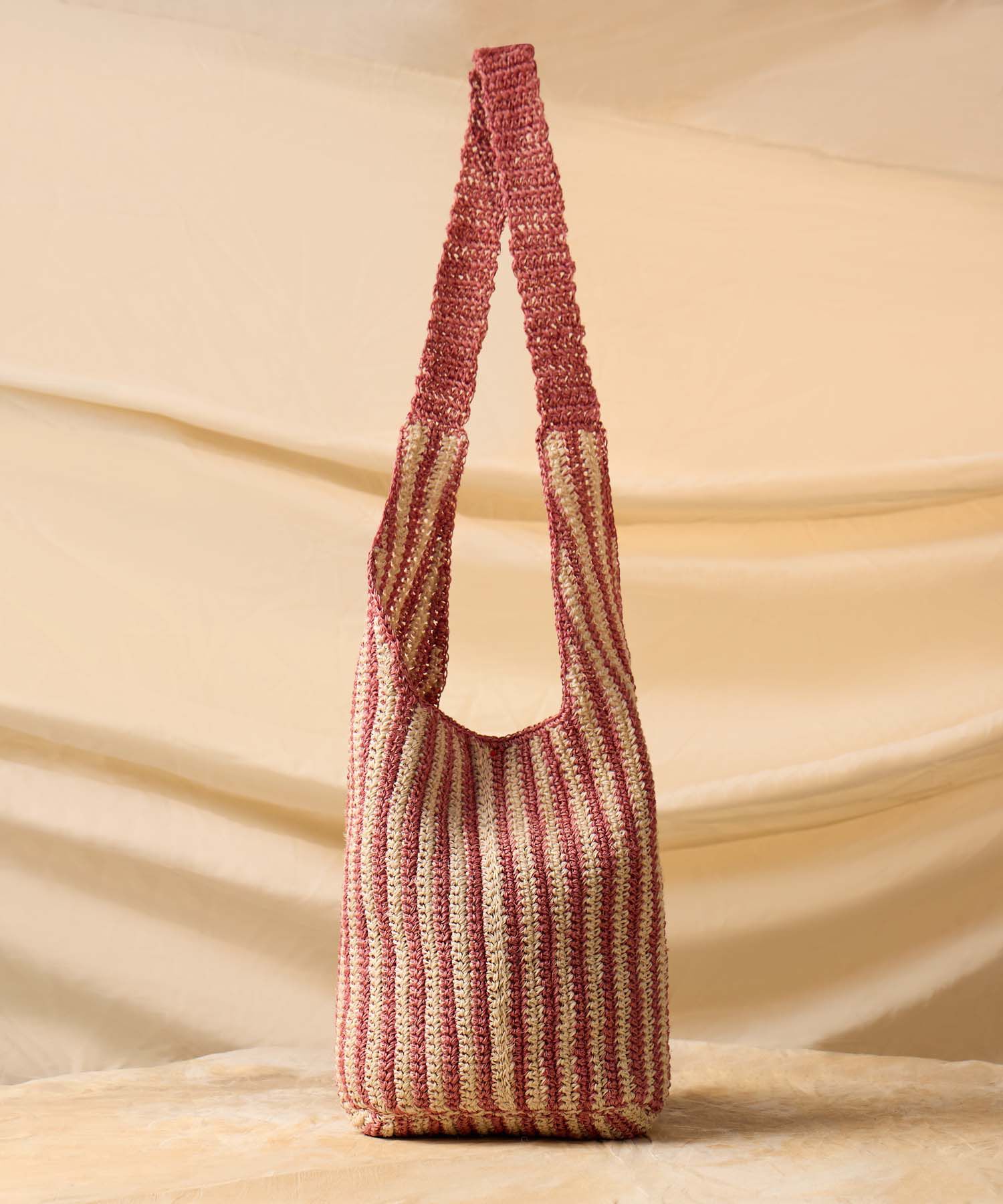 Bolso Tipo Hobo de Tejido Crochet para Mujer