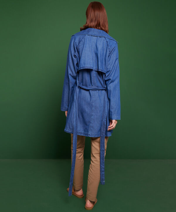 Chaqueta Trench Para Mujer