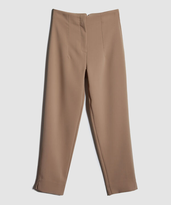 Pantalon Tiro Alto Unicolor image number null