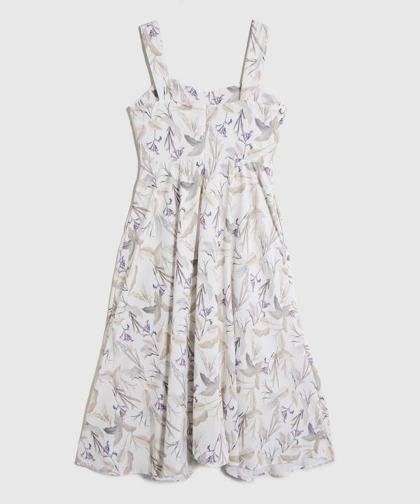 Vestido Medio de Tirantes Anchos para Mujer image number null