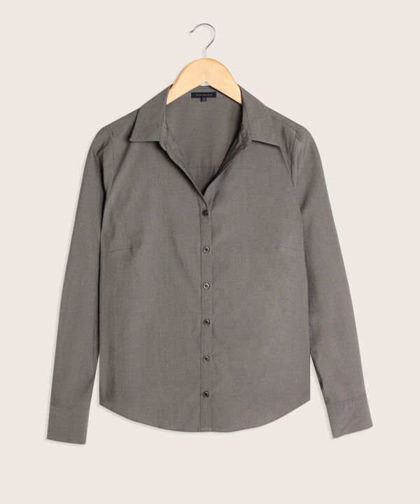 Camisa Manga Larga Unicolor