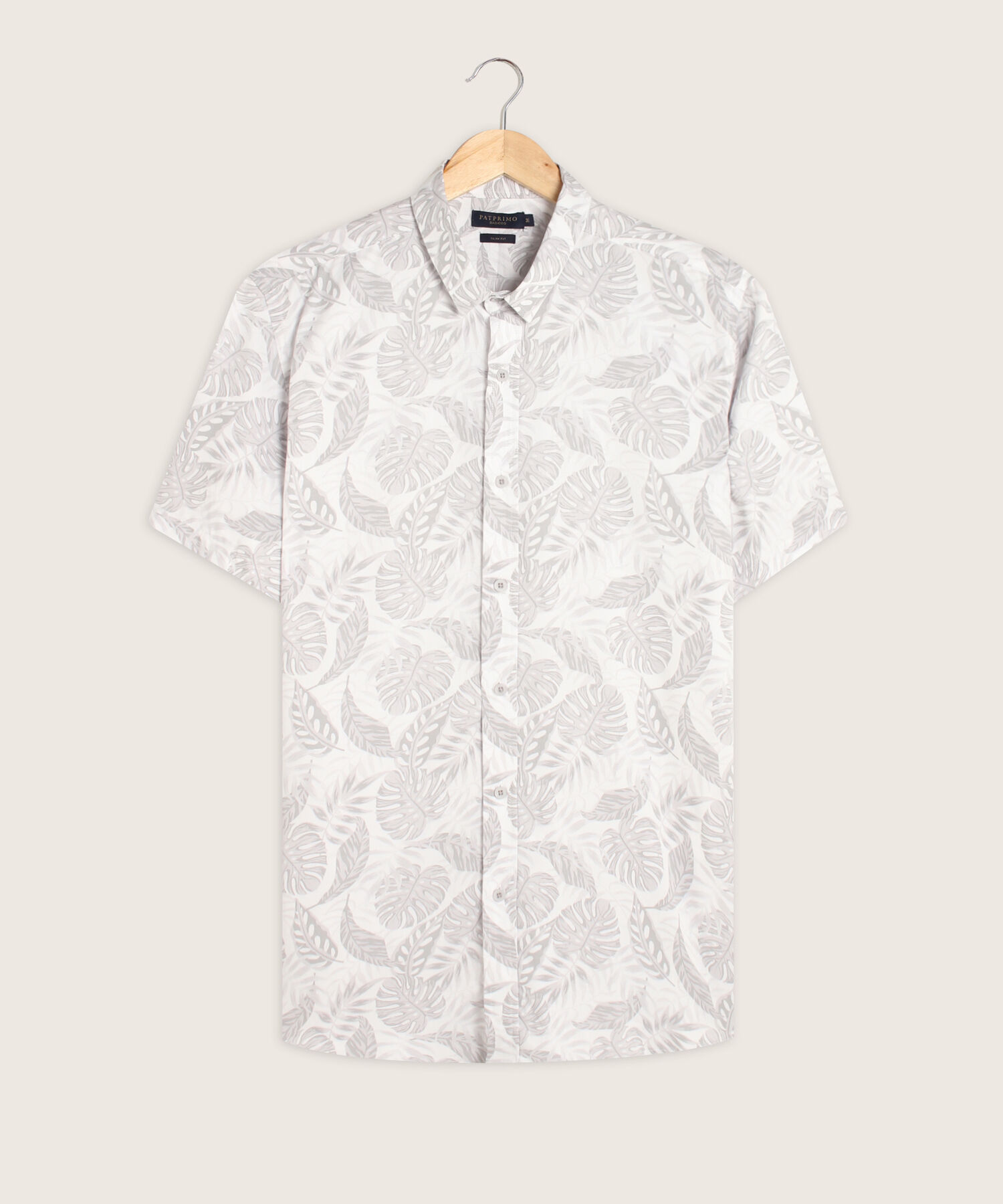 Camisa Estampado de Hojas