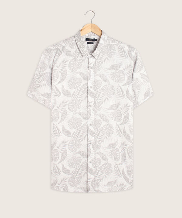 Camisa Estampado de Hojas
