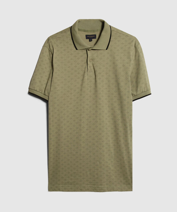 Polo Estampada, Cuello Tejido
