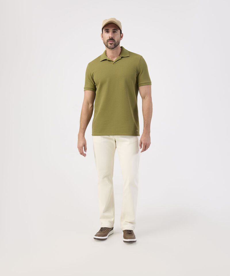 Polo Texturizado unicolor Para Hombre