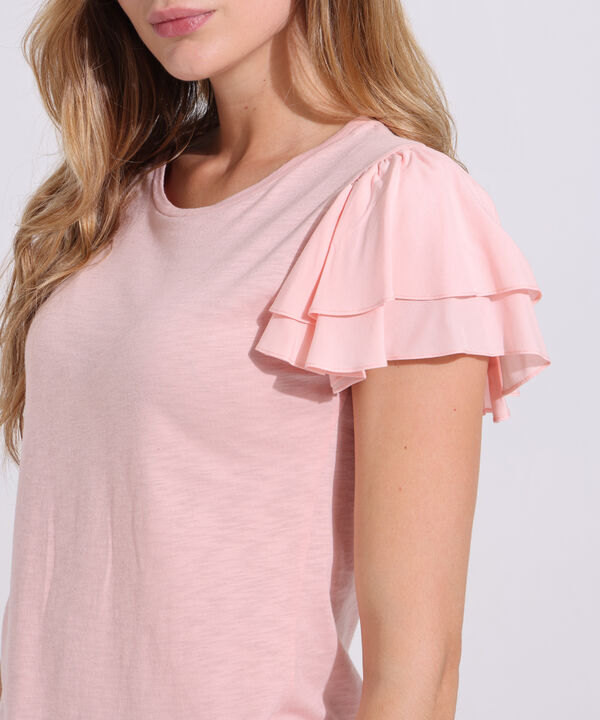 Camiseta Con Manga Volada