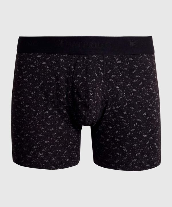 Boxer Para Hombre Cl&aacute;sicos Estampados En Algod&oacute;n 