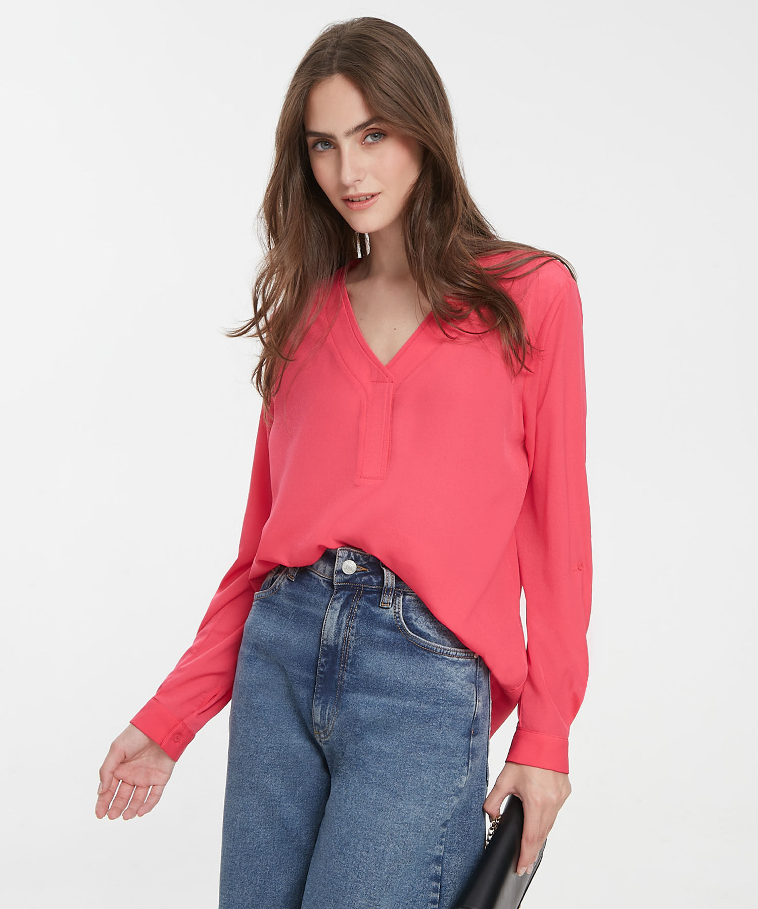 Blusas de escote clearance