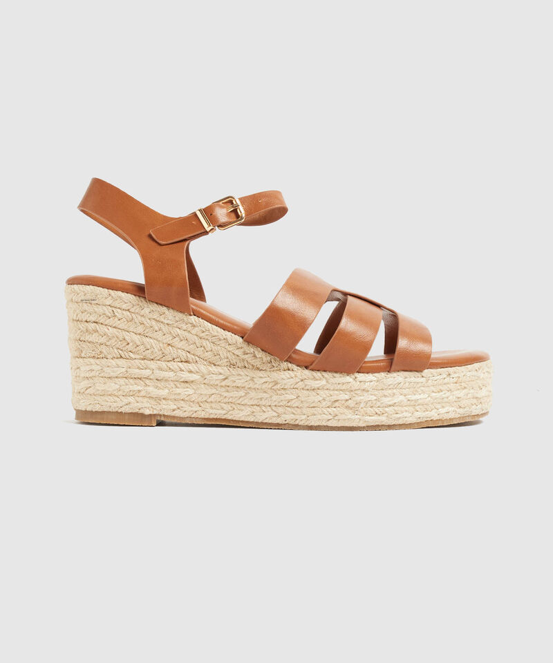 Sandalias Plataforma De Yute Mujer