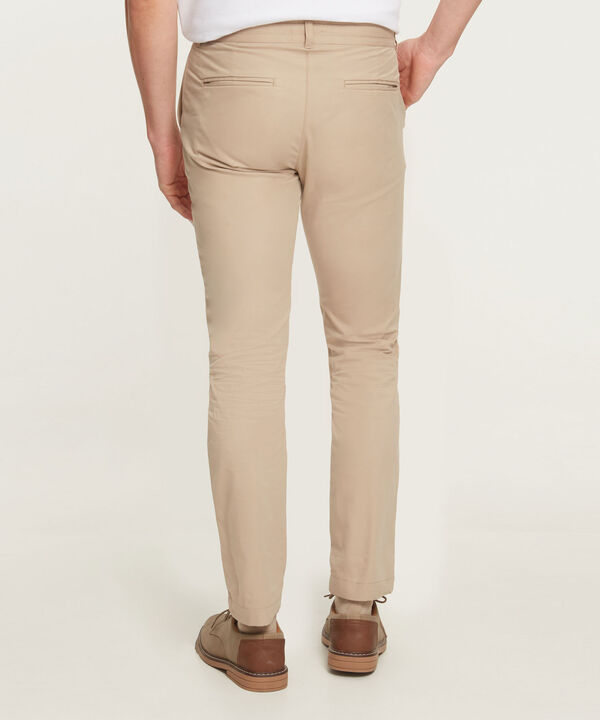 Pantalon Chino Unicolor Con Cordón