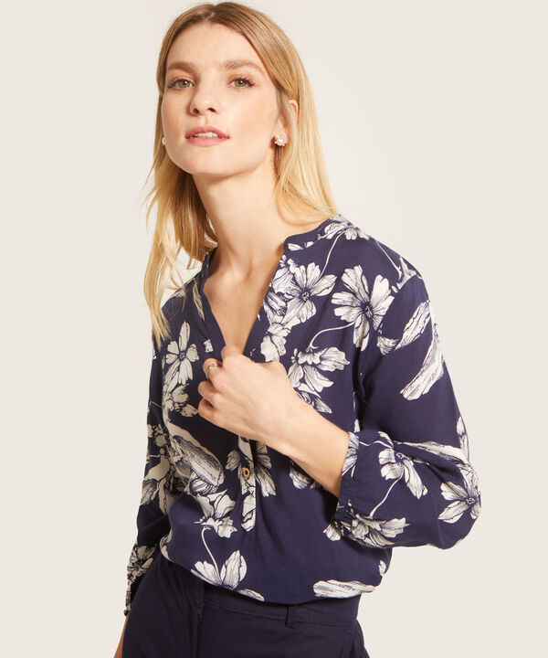 Blusa Manga 3/4 Estampada