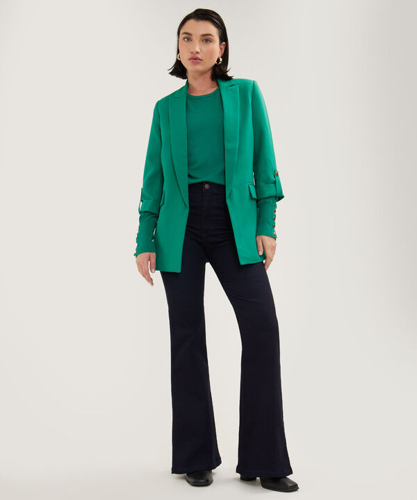 Blazer Unicolor Con Charretera image number null