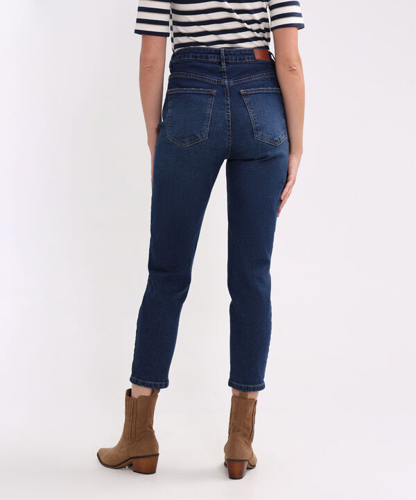 Jean Mom Stretch Tono Medio