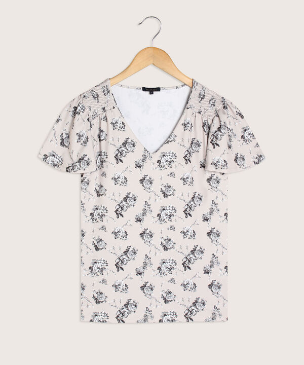Camiseta Estampada  Cuello En V