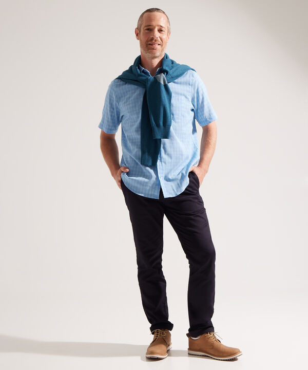 Camisa a Cuadros con Bolsillo