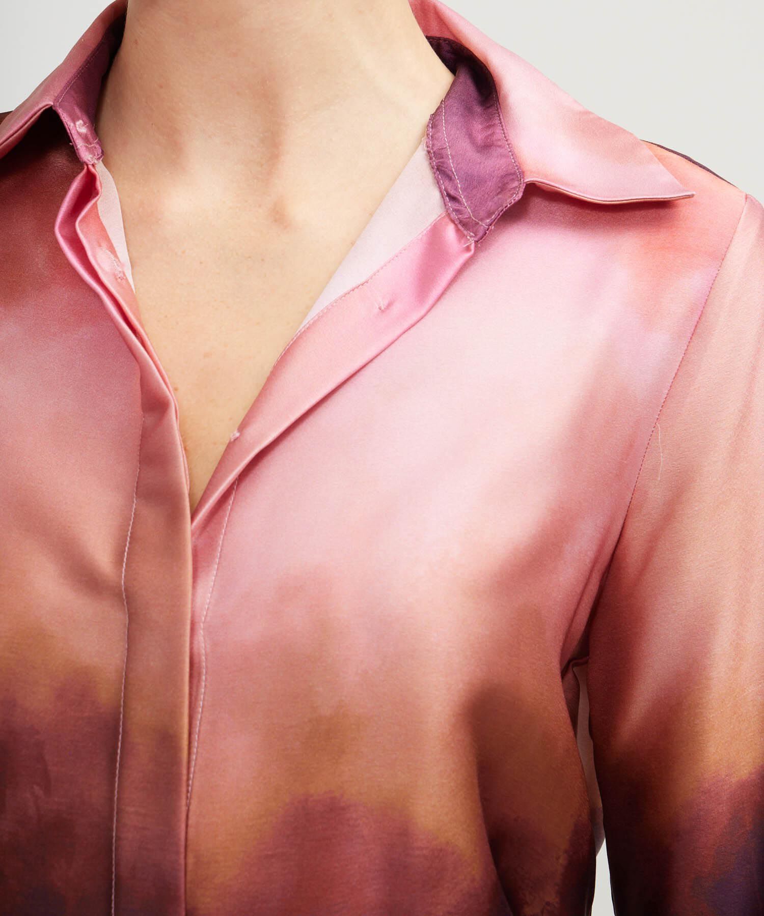 Camisa Satinada Estampada
