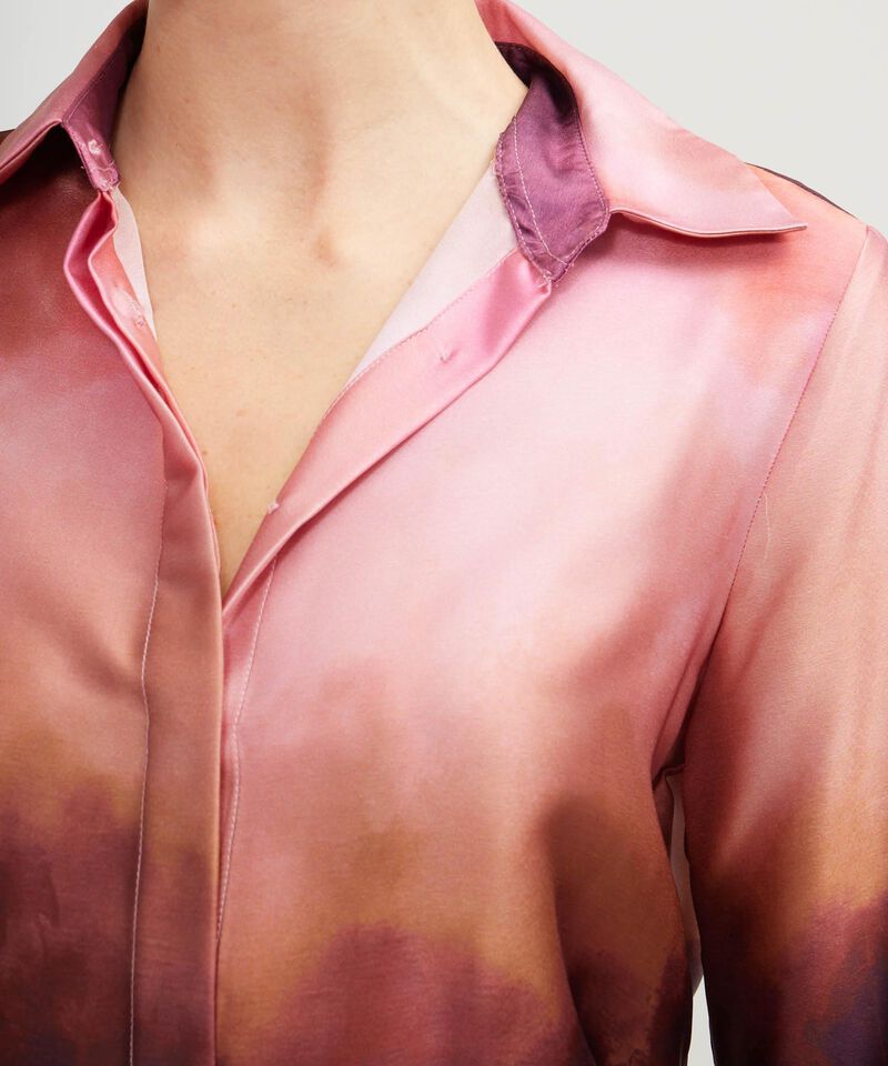 Camisa Satinada Estampada