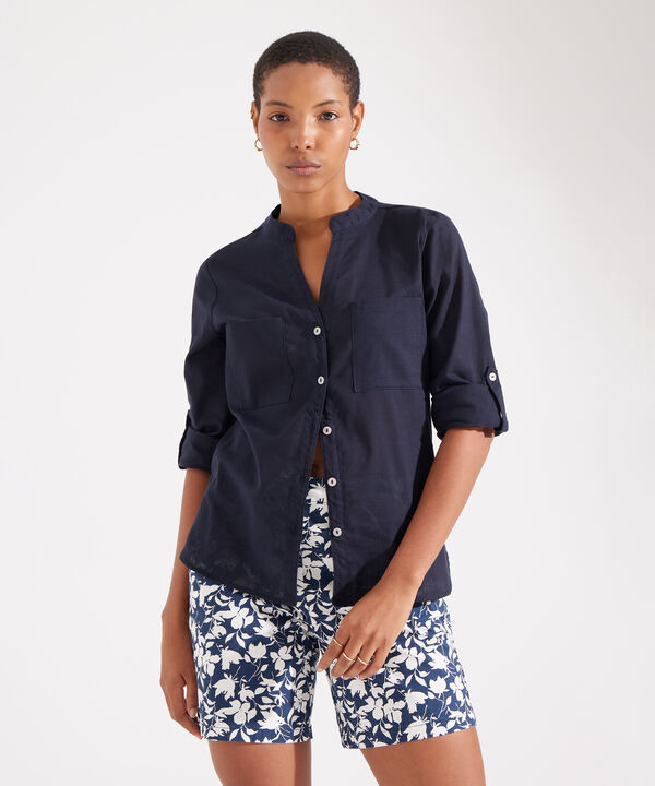 Blusa Manga ¾ en Lino image number null