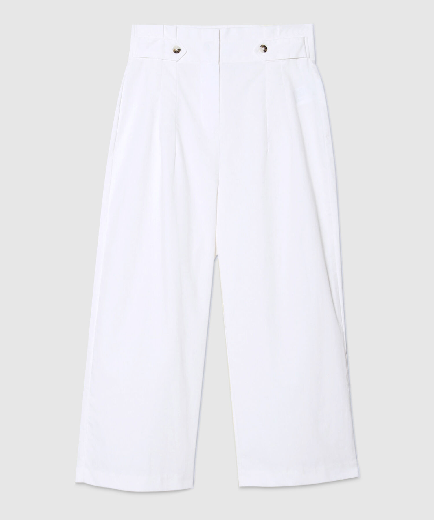 Pantalón Culotte Con Charreteras