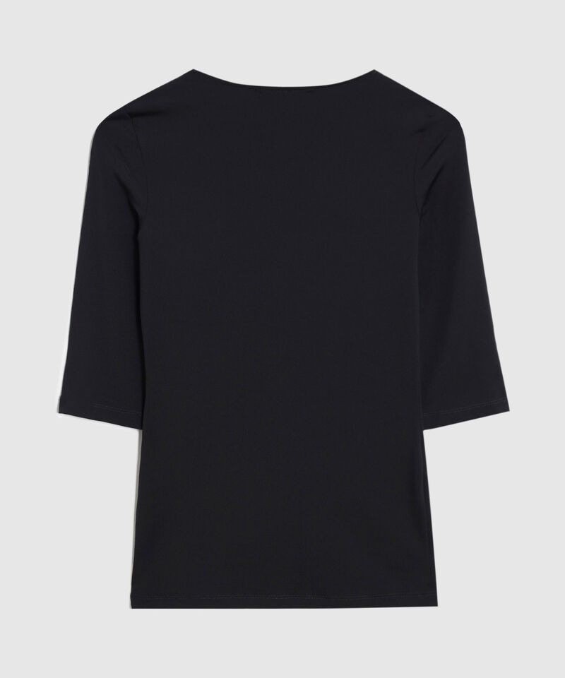 Camiseta B&aacute;sica Manga 3/4 Para Mujer