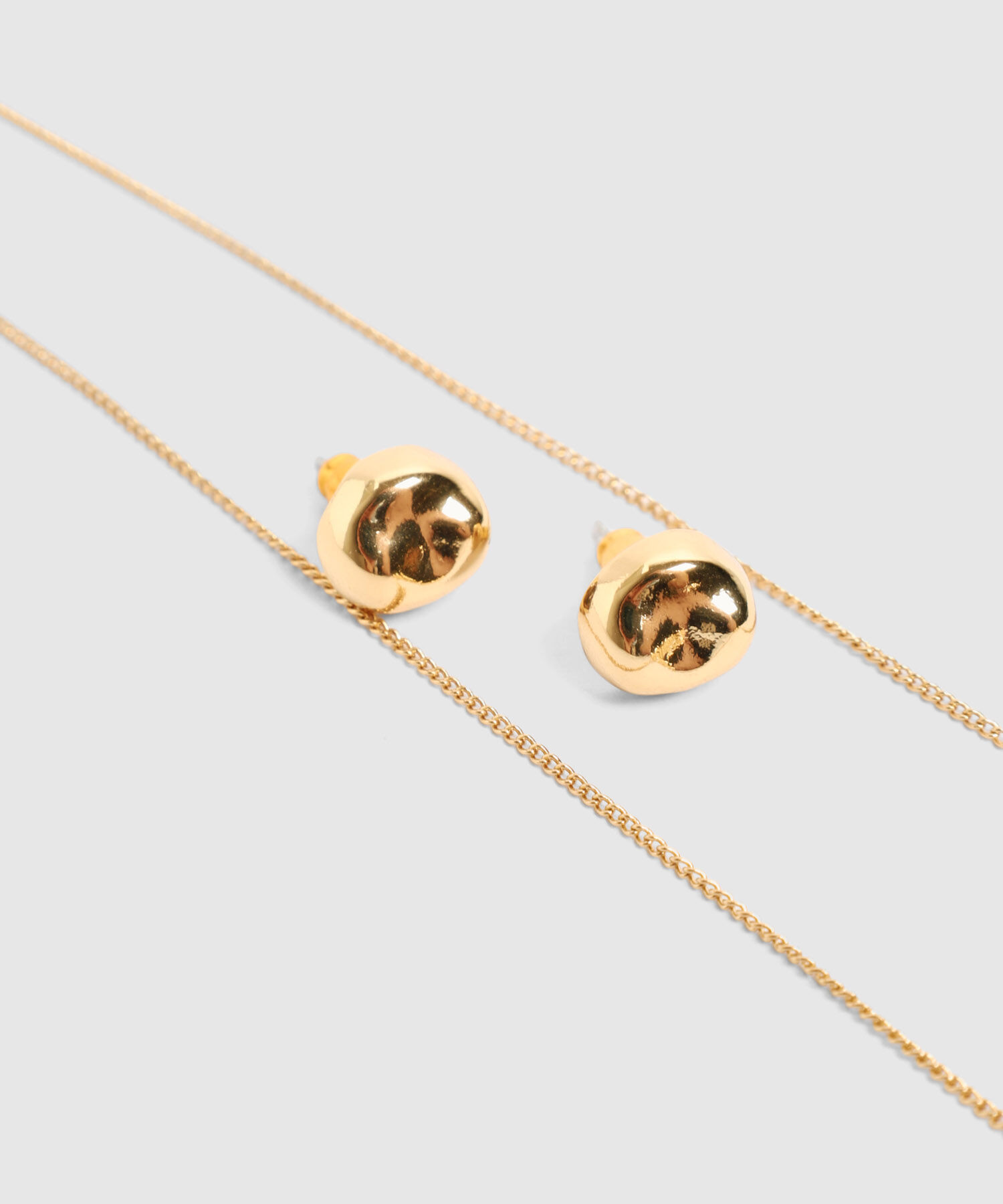 Set Collar y Aretes Esferas para Mujer