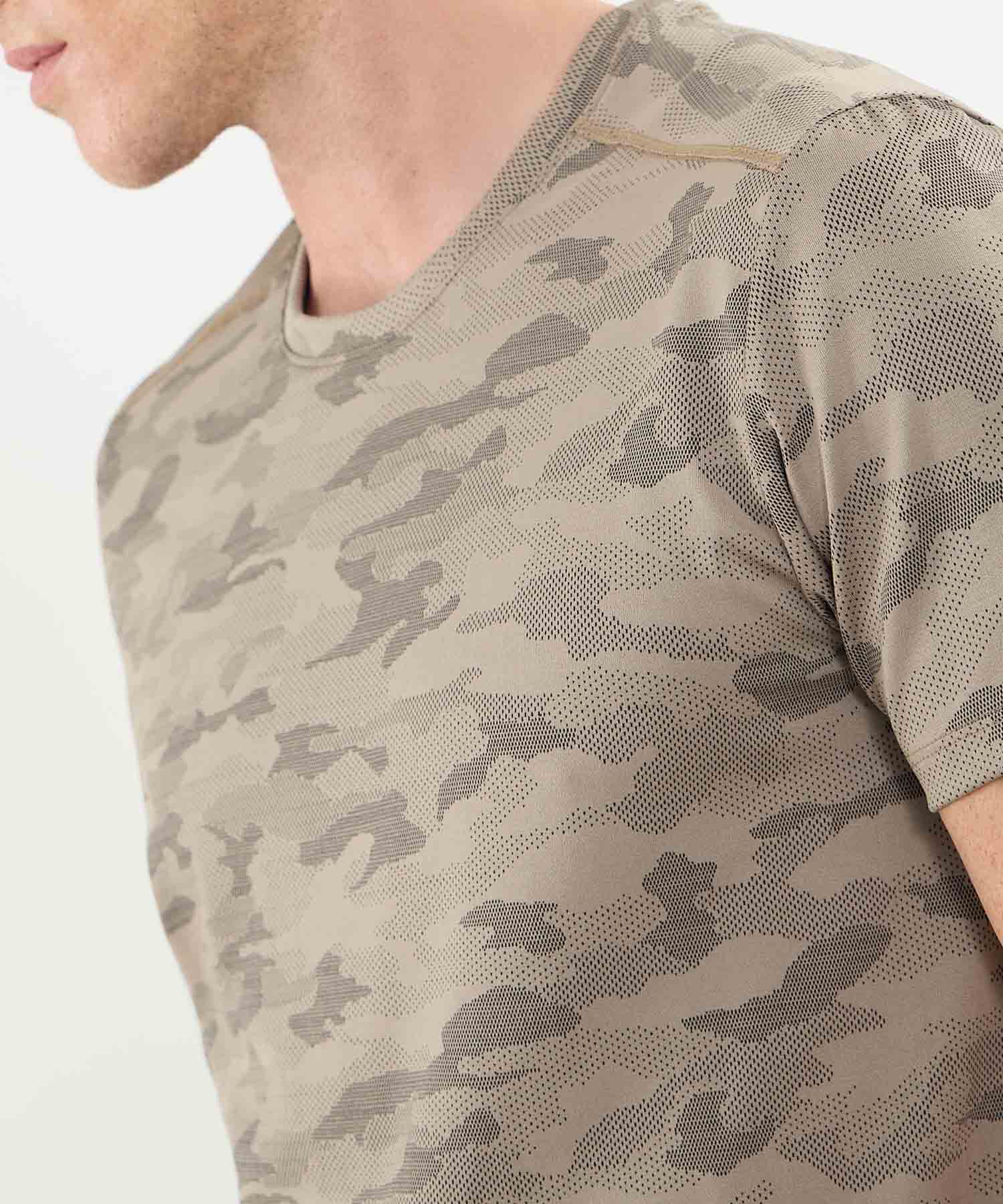 Camiseta Manga Corta Unicolor Texturizada